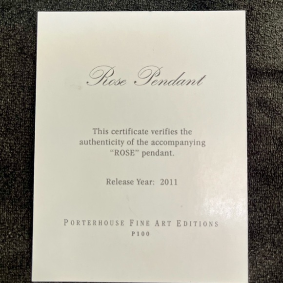 Mark Ryden Official Metal Enamel ROSE PENDANT by Porterhouse Editions COA New - Picture 8 of 10
